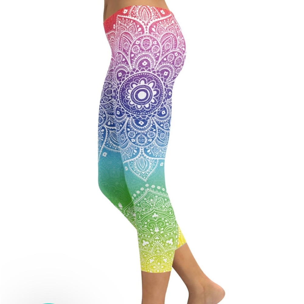 Colorful Mandala Print Leggings